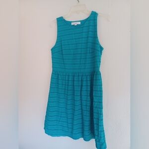 ANN TAYLOR teal Green dress